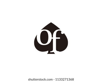 The of initials logo inside the black shovel