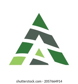 Initials logo letter A. modern design and clean style.