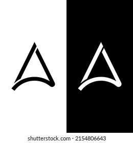 Letra del logotipo inicial AJ, diseño minimalista moderno