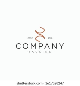 Initials logo letter alphabet vector premium for brand and universal company