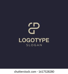 Initials logo letter alphabet vector premium for brand and universal company