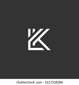 Initials logo letter alphabet vector premium for brand and universal company