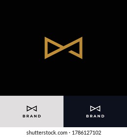 letra del logotipo M elegante y profesional #1