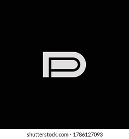 letra del logotipo de las iniciales PD elegante y profesional #2