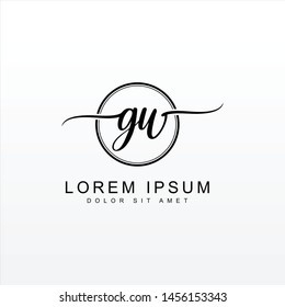 Initials logo with a minimal and simple style
