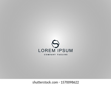 
initials logo S with polygon shape