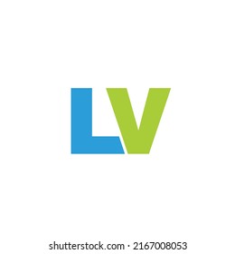 initials LV logo design inspiration