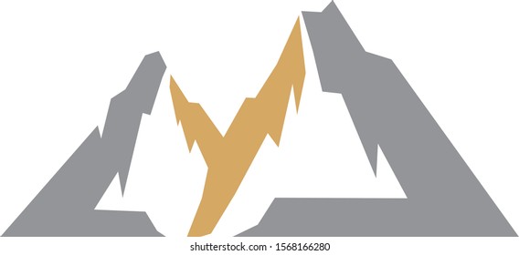 the initials LYL logo design for outdoor adventure business