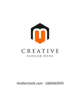 Initials M Logo Creative Template Sign Vector