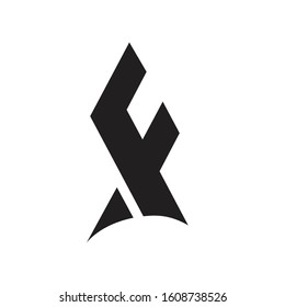 Initials ML Letter Logo Design Template Vector