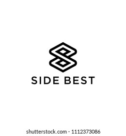 The initials modern clean S,B logo illustration