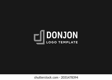 Initials Modern Letter DJ Vector Logo Design Inspiration.