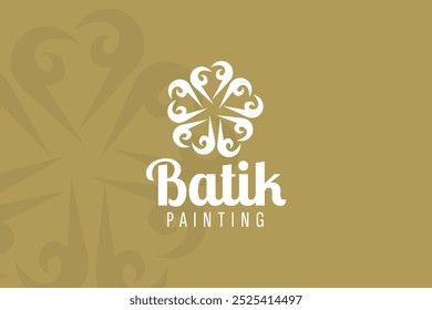 Iniciais Monograma Batik Pintar Tradicional Tribal Logo Design