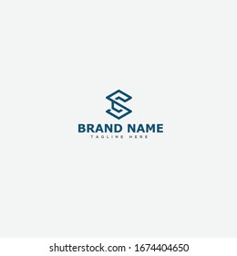 Initials Monogram CS SC Letter logo design 
