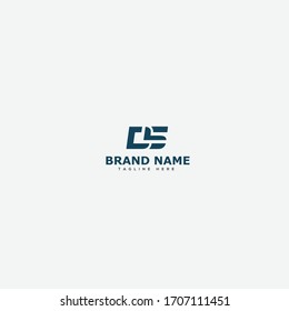 Initials Monogram CS SC Letter logo design 