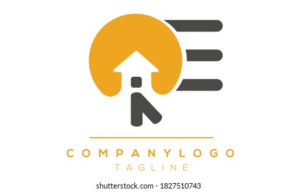 RE initials monogram letter text