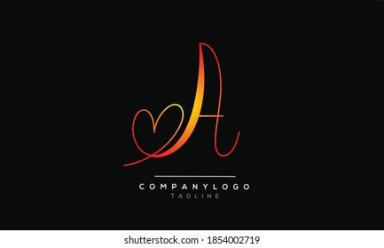 A initials monogram letter text alphabet logo design