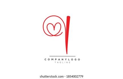 I initialisiert Text-Buchstaben-Monogramm-Alphabet Logo-Design