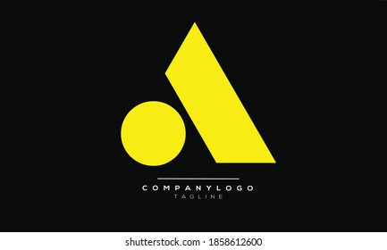 Diseño del logotipo del alfabeto de texto en letras monográficas