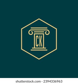 initials monogram logo design template law firm attorney creative logo modern