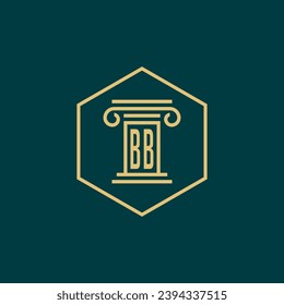 initials monogram logo design template law firm attorney creative logo modern