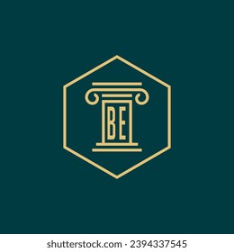 initials monogram logo design template law firm attorney creative logo modern