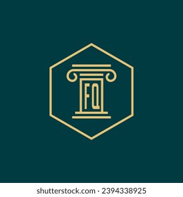 initials monogram logo design template law firm attorney creative logo modern