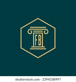 initials monogram logo design template law firm attorney creative logo modern