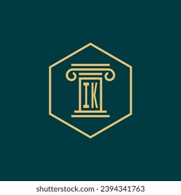 initials monogram logo design template law firm attorney creative logo modern