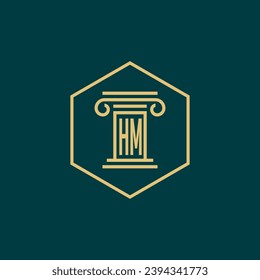 initials monogram logo design template law firm attorney creative logo modern