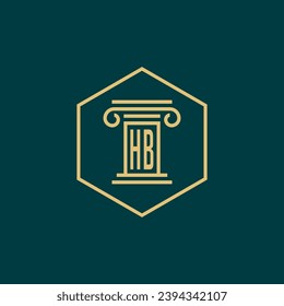 initials monogram logo design template law firm attorney creative logo modern