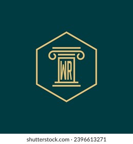 initials monogram logo design template law firm attorney creative logo modern