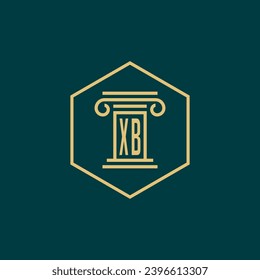 initials monogram logo design template law firm attorney creative logo modern