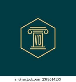 initials monogram logo design template law firm attorney creative logo modern