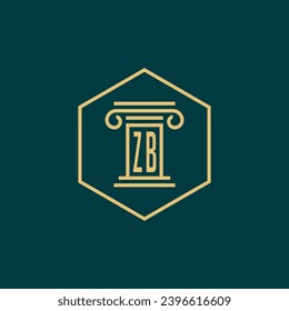 initials monogram logo design template law firm attorney creative logo modern