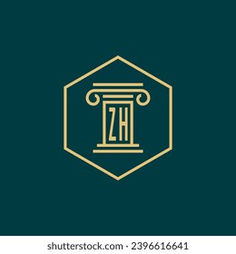 initials monogram logo design template law firm attorney creative logo modern