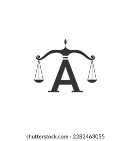 initials monogram AT TA letter attorney and law business logo design concept, vector illustration.