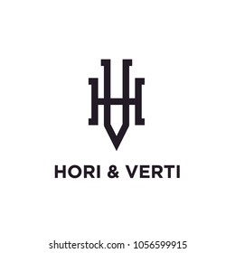 Initials Monogram VH HV logo design inspiration