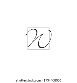 Vector de diseño del logotipo del monograma W de inicio