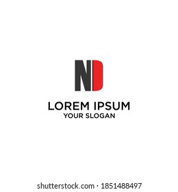 initials n cigarette company logo with modern lettering concept
