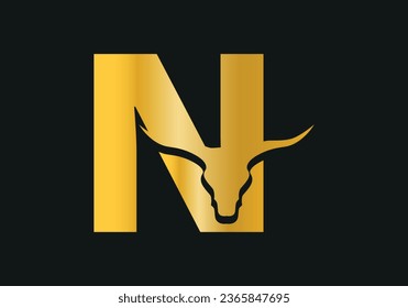 Initials N Line Minimalist Logo Vector. Letters N Abstract Line Monogram Logo Identity for Branding
