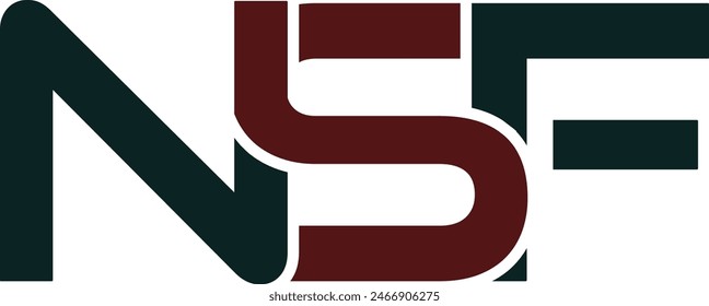 Initials NSF letters logo design vector images. FSN logo design template images. NS logo design orange color best company identity. SF leaf logo design vector illustration
