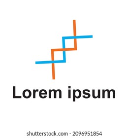 Initials nz or zn. letter N Z logo design  vector template, initial linked letter design NZ as a brand and product identity company business