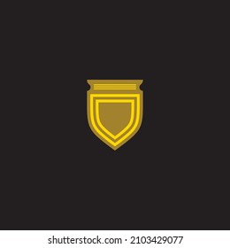 initials o logo vector shield template