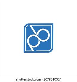 initials p b logo vector template line