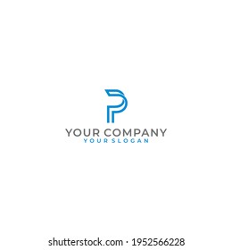initials P logo icon design.eps
