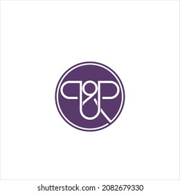 initials p  p logo vector template