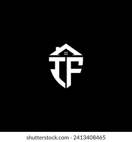 IF initialisiert Premium-Schild Logo Monogramm mit Home-Designs moderne Vorlagen