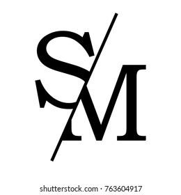 Initials Prestigious Name Sm Stock Vector (Royalty Free) 763604917 ...