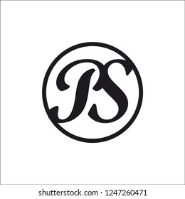 initials PS logo design inspiration